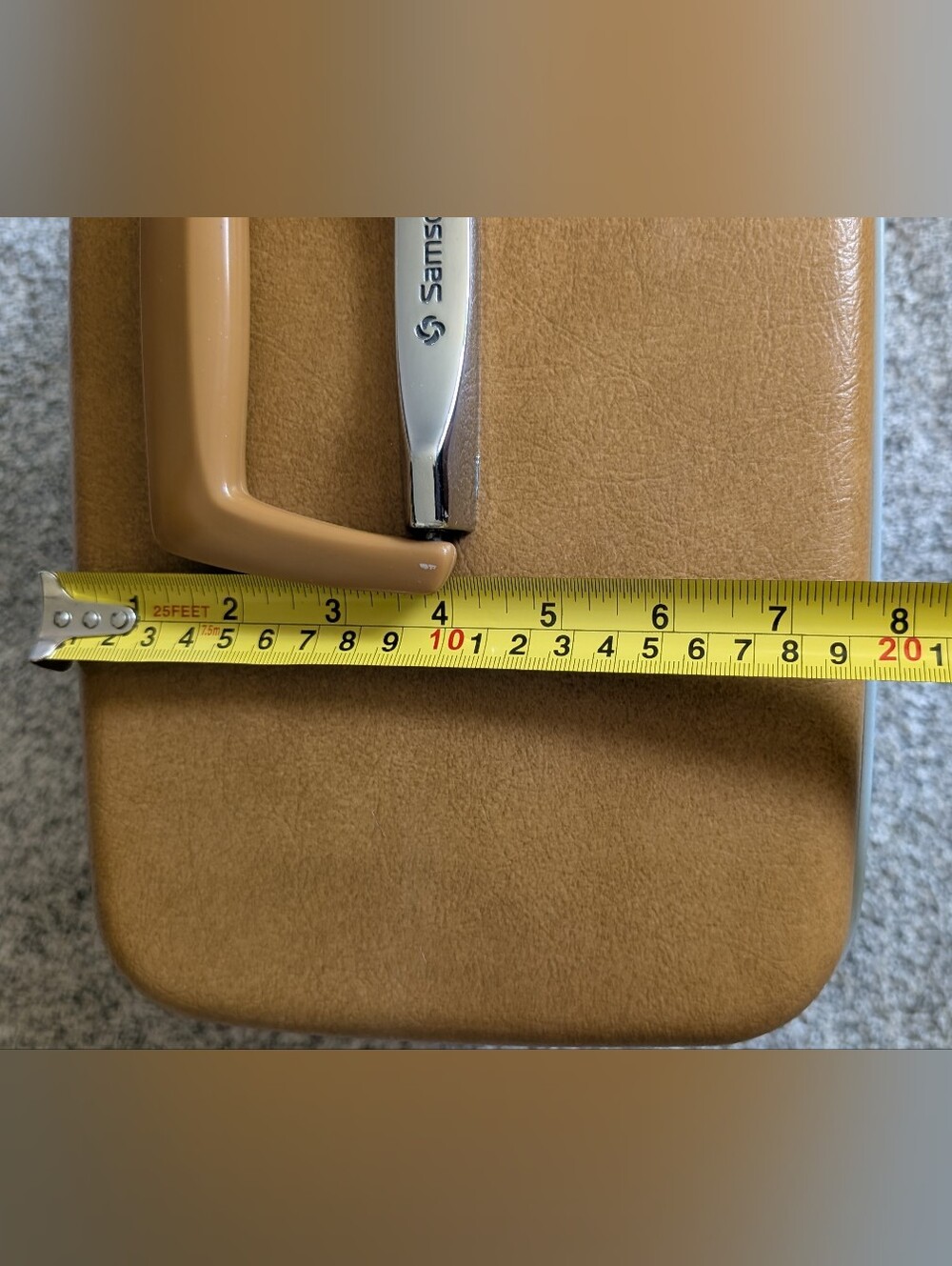 Vintage Samsonite Brown Royal Traveller Medalist Train Makeup Case Tote w/ Tray - Picture 11 of 14